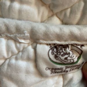 Organic cotton crib mattress pad